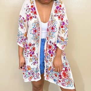 Floral Print Kimono - Size M/L